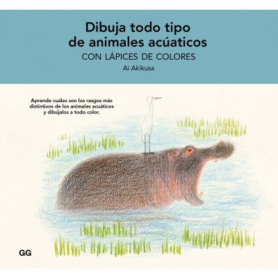 Dibuja todo tipo de animales acuáticos con lápices de colores