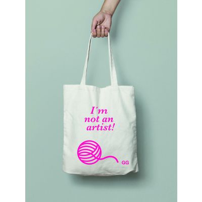 Tote bag I'M NOT AN ARTIST